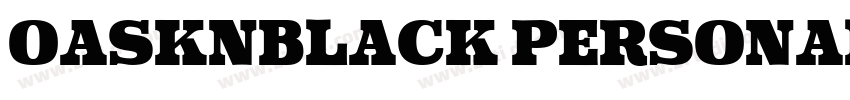 oasknBlack PersonalU字体转换 oasknBlack PersonalU字体转换